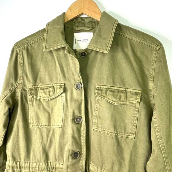 Lucky Brand Green Chore Jacket Medium Utility New - Picture 10 of 12